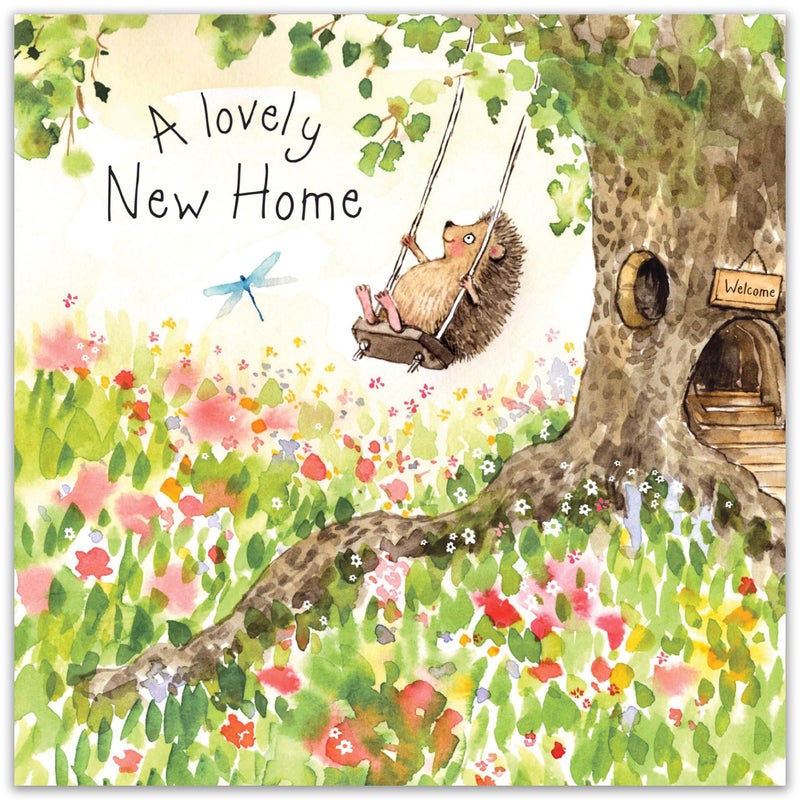 Twizler New Home Card with Cute Hedgehog â€“ Card for New Home - Congratulations Card â€“ Good Luck Card - Cute Card â€“ New Home Gifts â€“ New House Card â€“ New Home Cards for Couple - Image 2